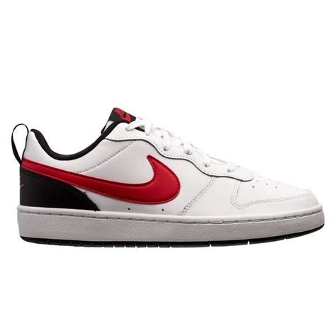 nike court borough low 2 sneakers wit/zwart kinderen